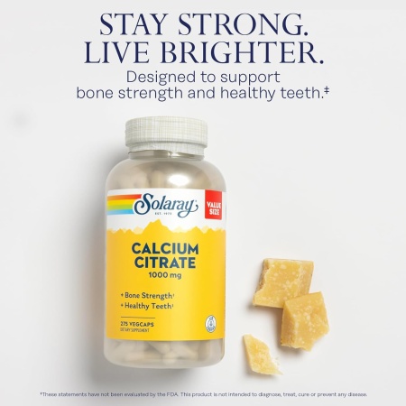 Solaray Calcium Citrate 1000mg, Benefits