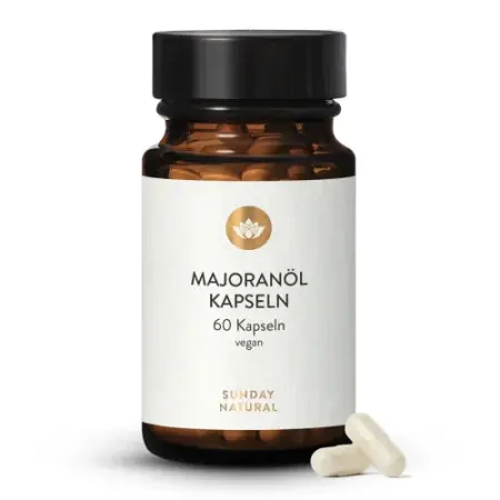 Sunday Natural Majoranöl Kapseln, 60 Capsules