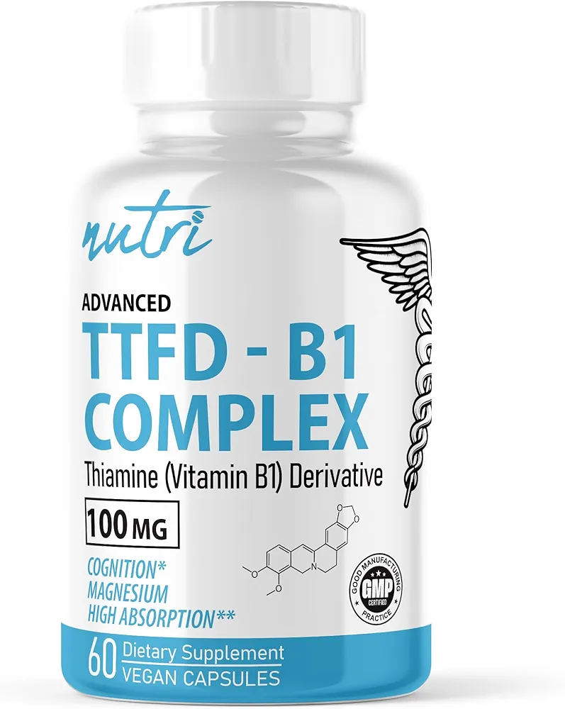 TTFD Thiamine B1 Supplement | 100mg 60 Servings