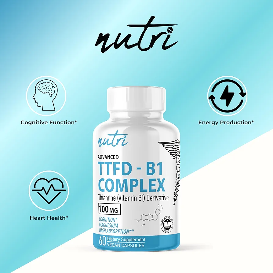 TTFD Thiamine B1 Supplement | 100mg 60 Servings - Image 6