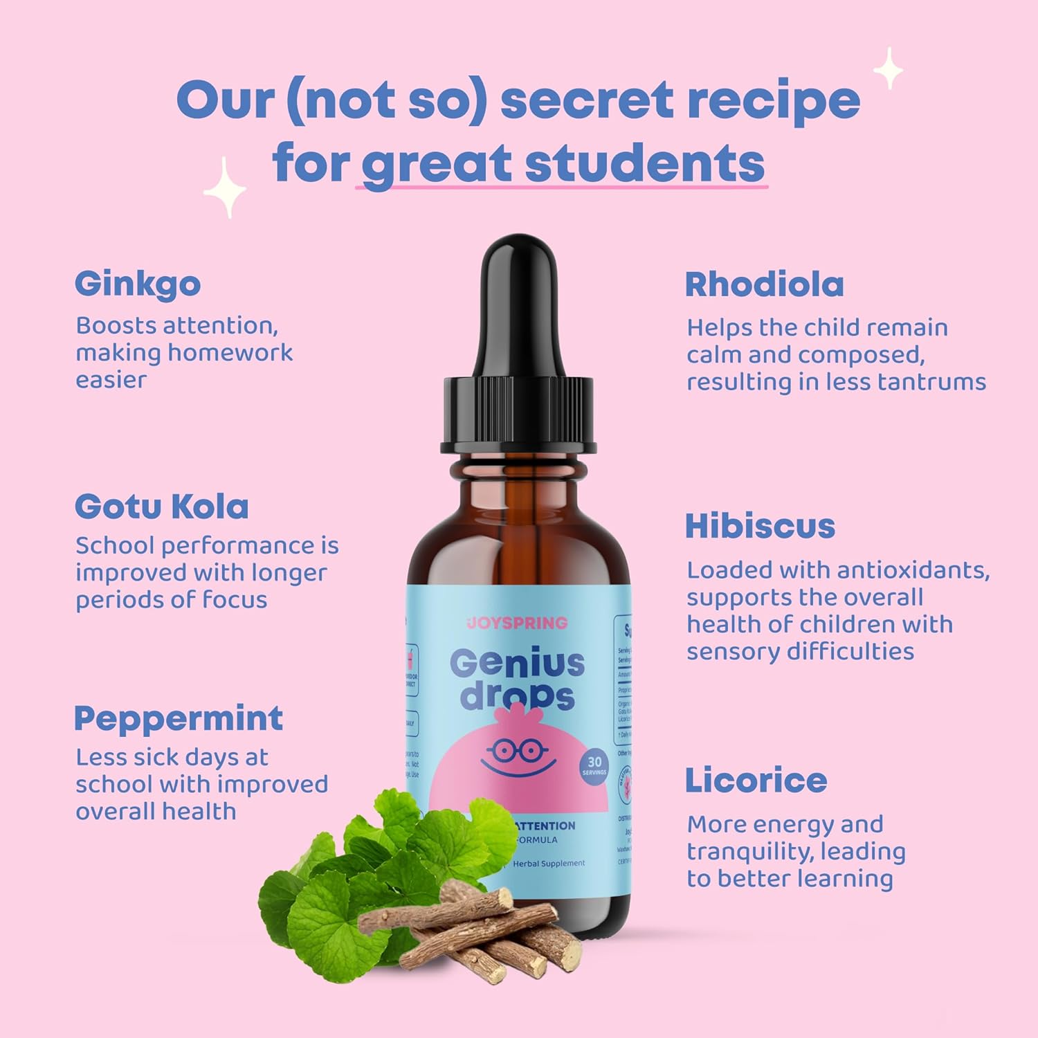 JoySpring Genius Drops: Natural Focus Supplement for Kids | 30 ml - Image 6