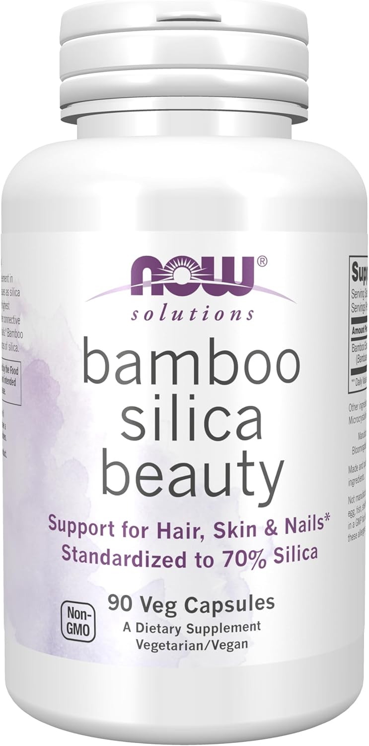 NOW Foods Solutions, Bamboo Silica Beauty | 90 Capsules