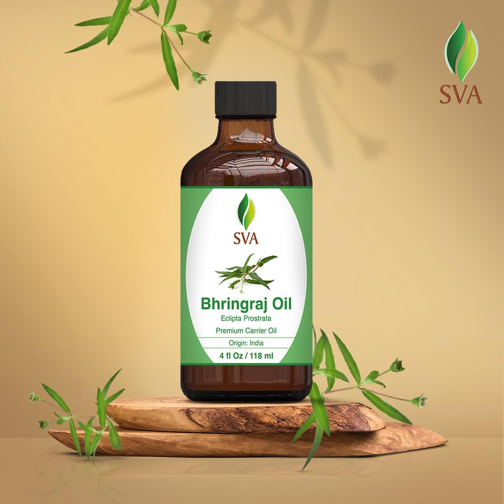 SVA Bhringraj Carrier Oil | Natural Hair & Skin Nourishment | 118 ml - Image 2