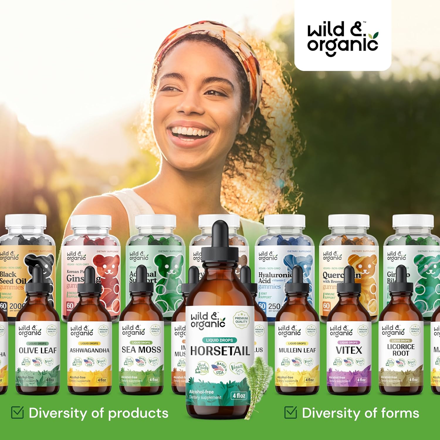 Wild & Organic Horsetail Tincture | Natural Hair, Skin & Nail Support | 118 ml - Image 4