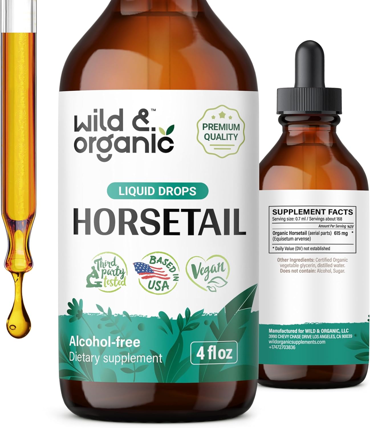 Wild & Organic Horsetail Tincture