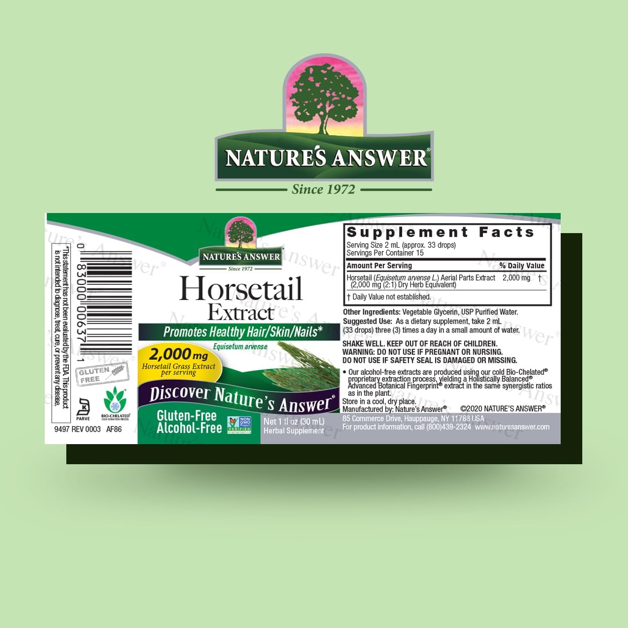 Nature's Answer Alcohol-Free Horsetail Herb Extract Supplement | 30 ml - Image 7