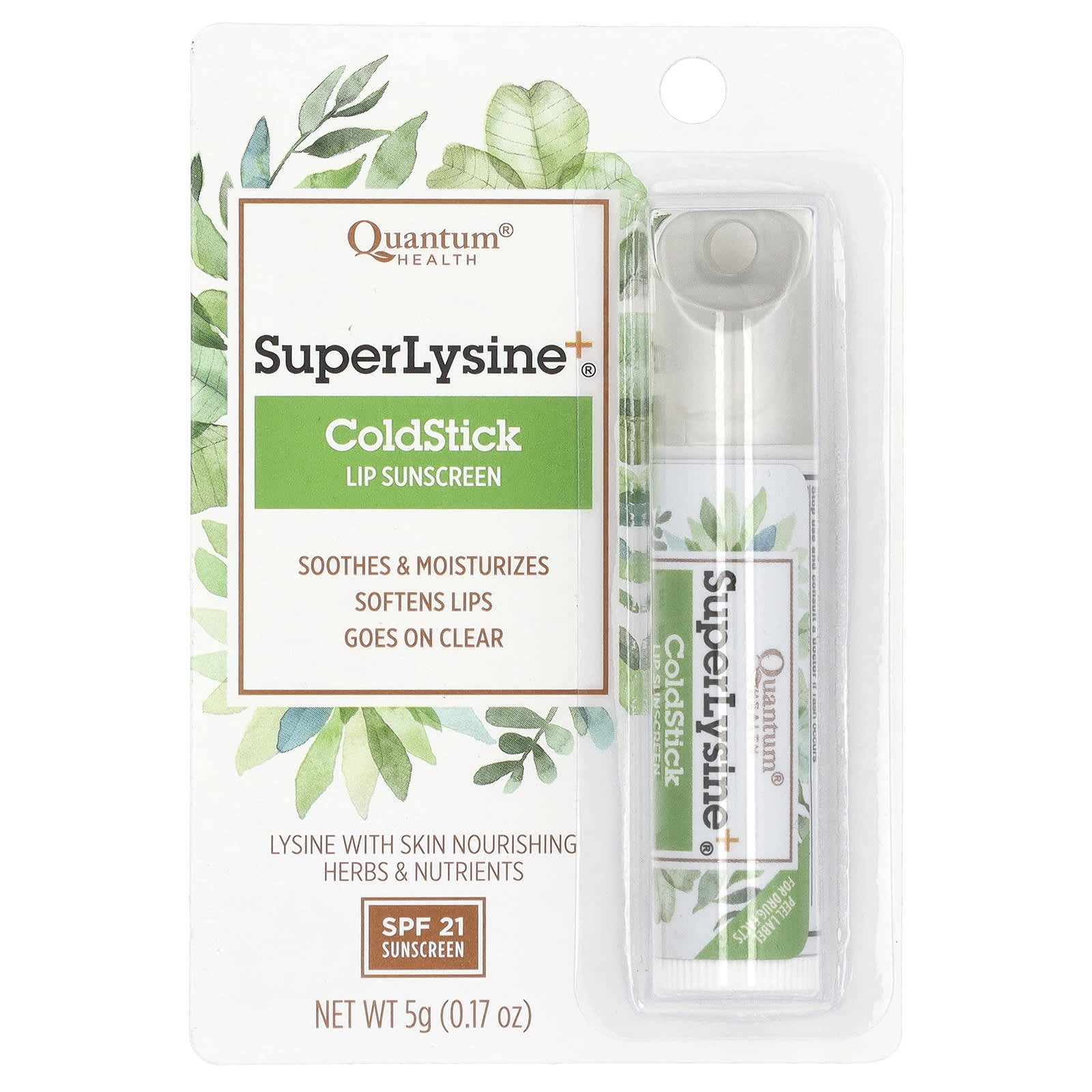 Super Lysine+ Cold Stick | Lip Sunscreen SPF 21 | Soothes & Moisturizes