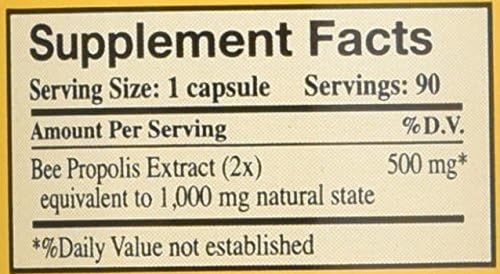 YS Eco Bee Farms Propolis 1000 mg | 90 Count - Image 3