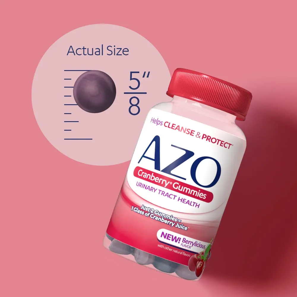 AZO Cranberry Gummies | Urinary Tract Health | 72 Gummies - Image 4