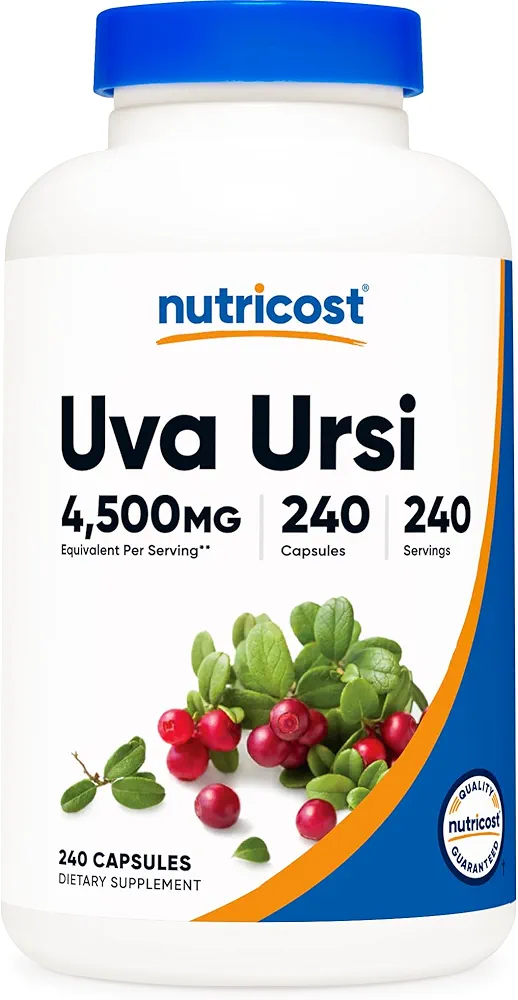 Nutricost Uva Ursi 4500mg | Urinary Tract Health Support | 240 Capsules