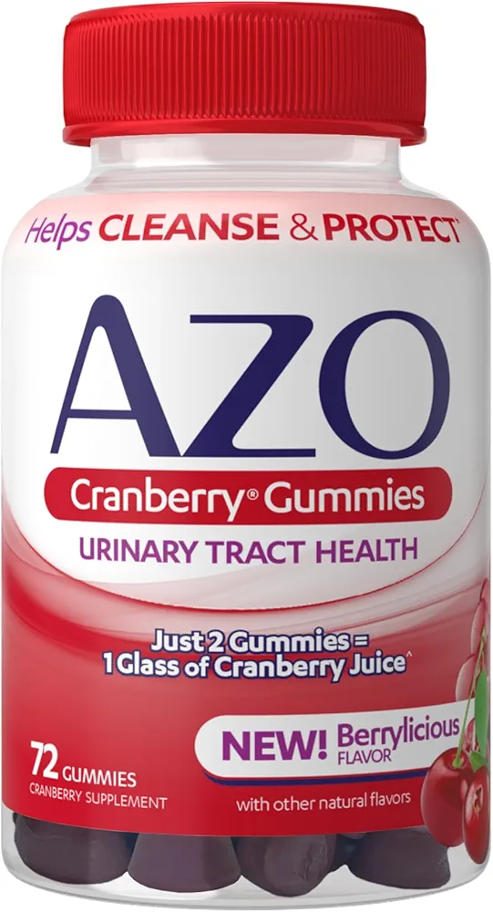 AZO Cranberry Gummies | Urinary Tract Health | 72 Gummies