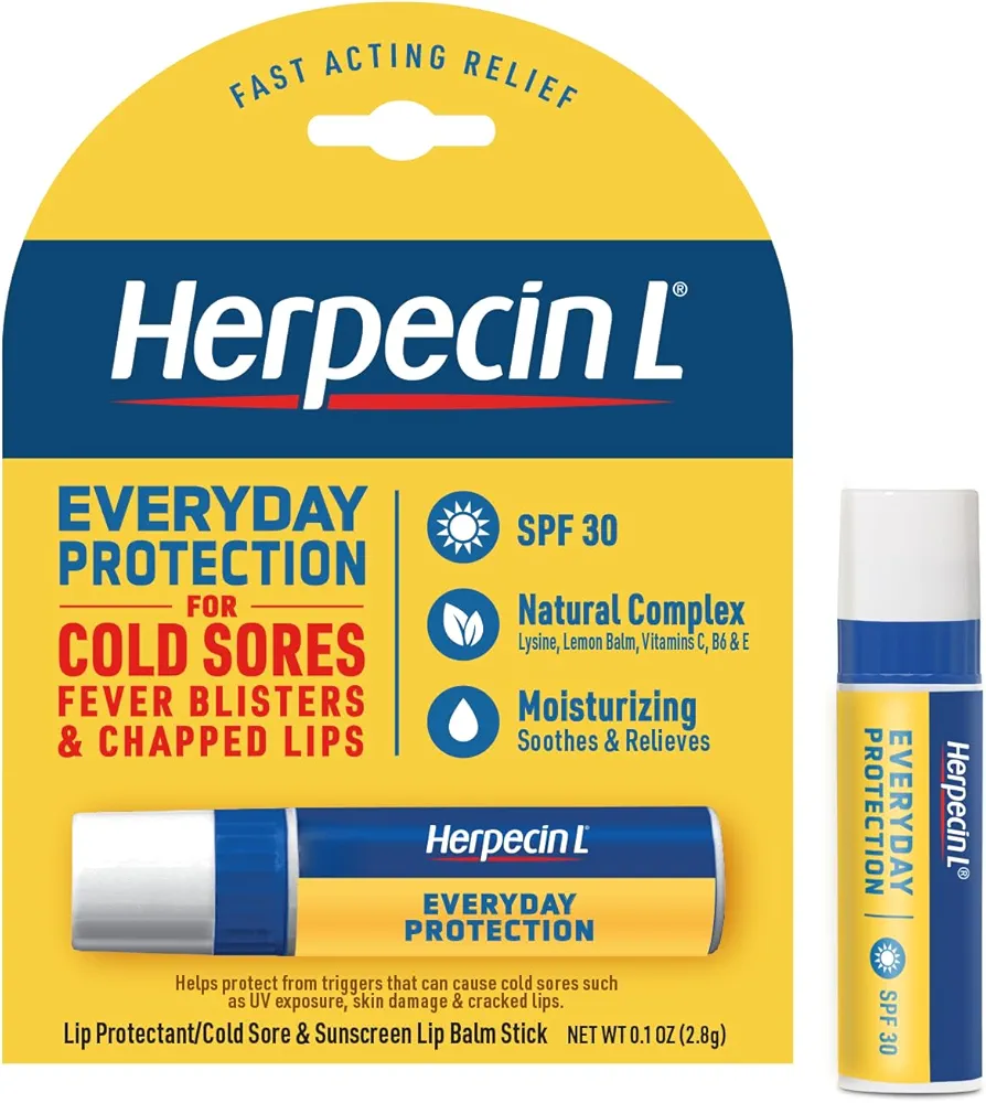 Herpecin L Lip Balm | Cold Sore, Fever Blister & Chapped Lip Relief | SPF 30