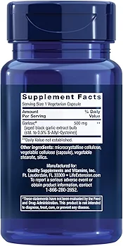 Life Extension Aged Black Garlic | Heart, Blood Pressure & Cholesterol Support | 30 Capsules - Image 3