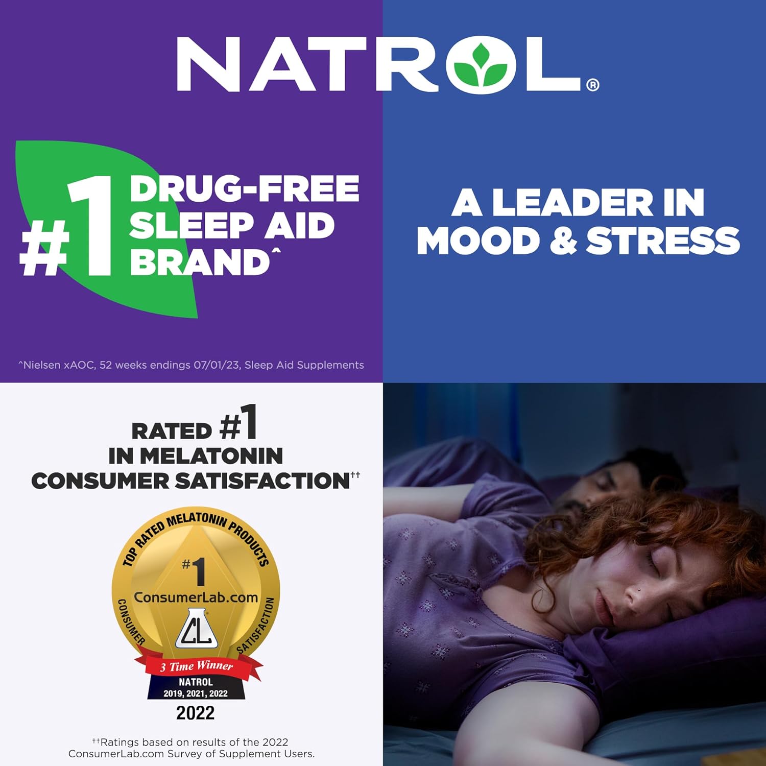 Natrol Sleep+ Calm Melatonin Gummies | Sleep Support & Relaxation | 60 Gummies - Image 8