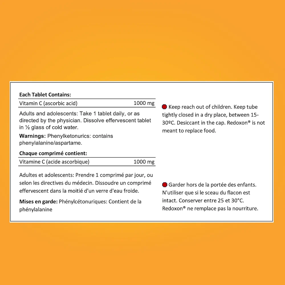 Redoxon Orange Vitamin C Effervescent Tablets | 15 Tablets - Image 8