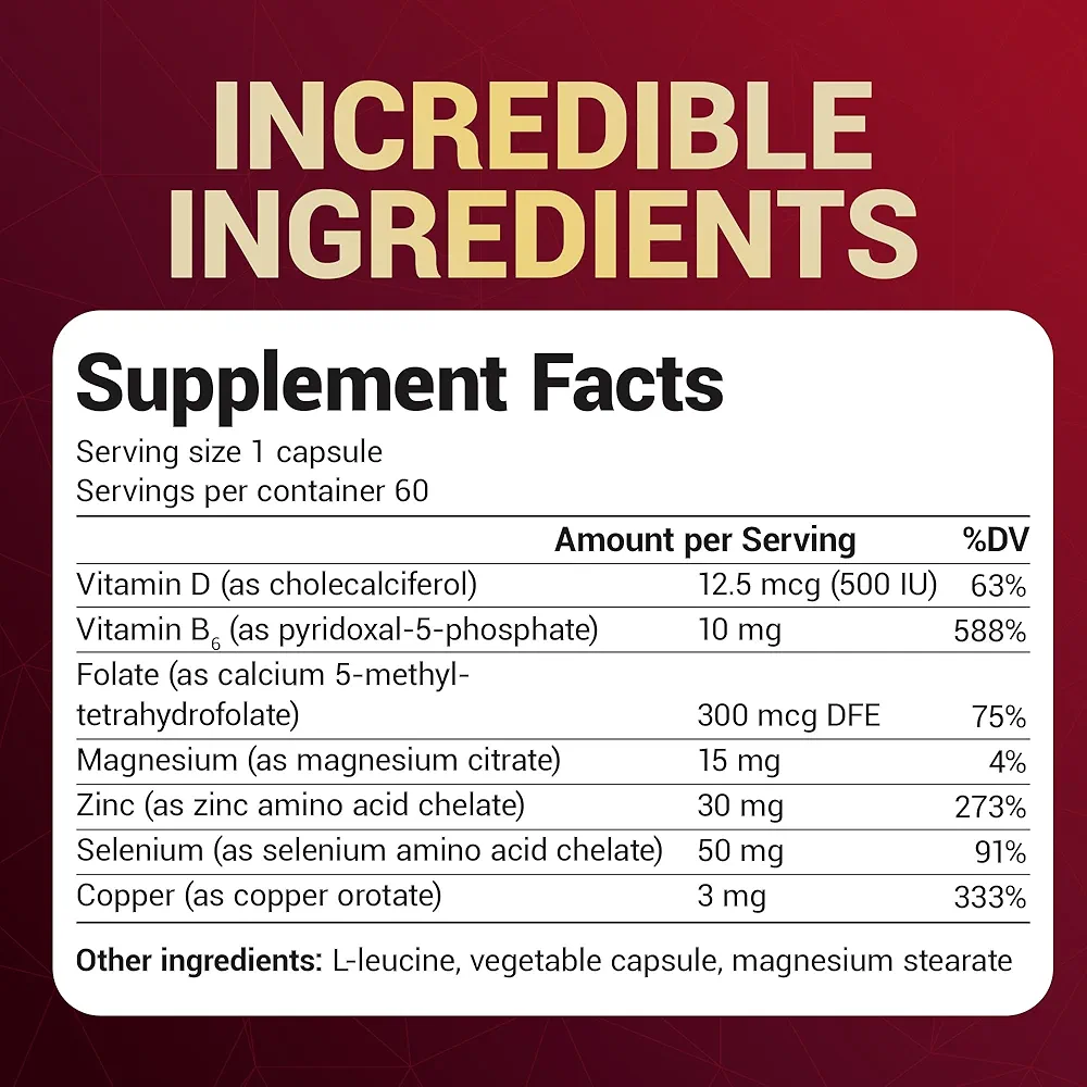 Dr. Berg Zinc | 30mg Chelated Zinc + Magnesium, D3 & More | Immune Support | 60 Capsules - Image 7