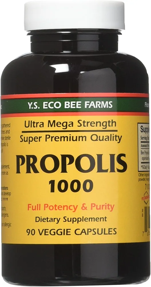 YS Eco Bee Farms Propolis 1000 mg | 90 Count