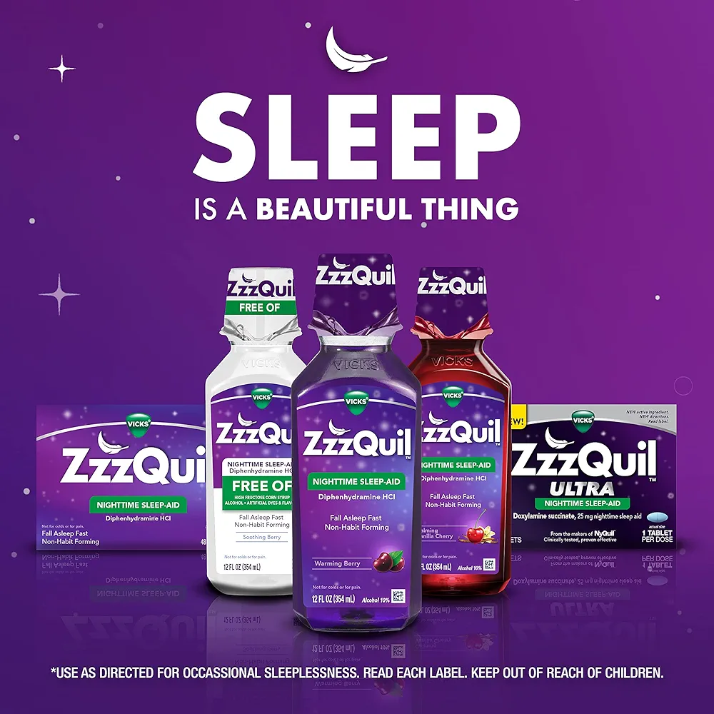 ZzzQuil, Nighttime Sleep Aid LiquiCaps | 72 Capsules - Image 6