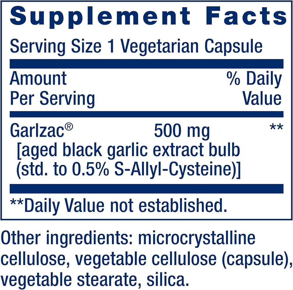 Life Extension Aged Black Garlic | Heart, Blood Pressure & Cholesterol Support | 30 Capsules - Image 2