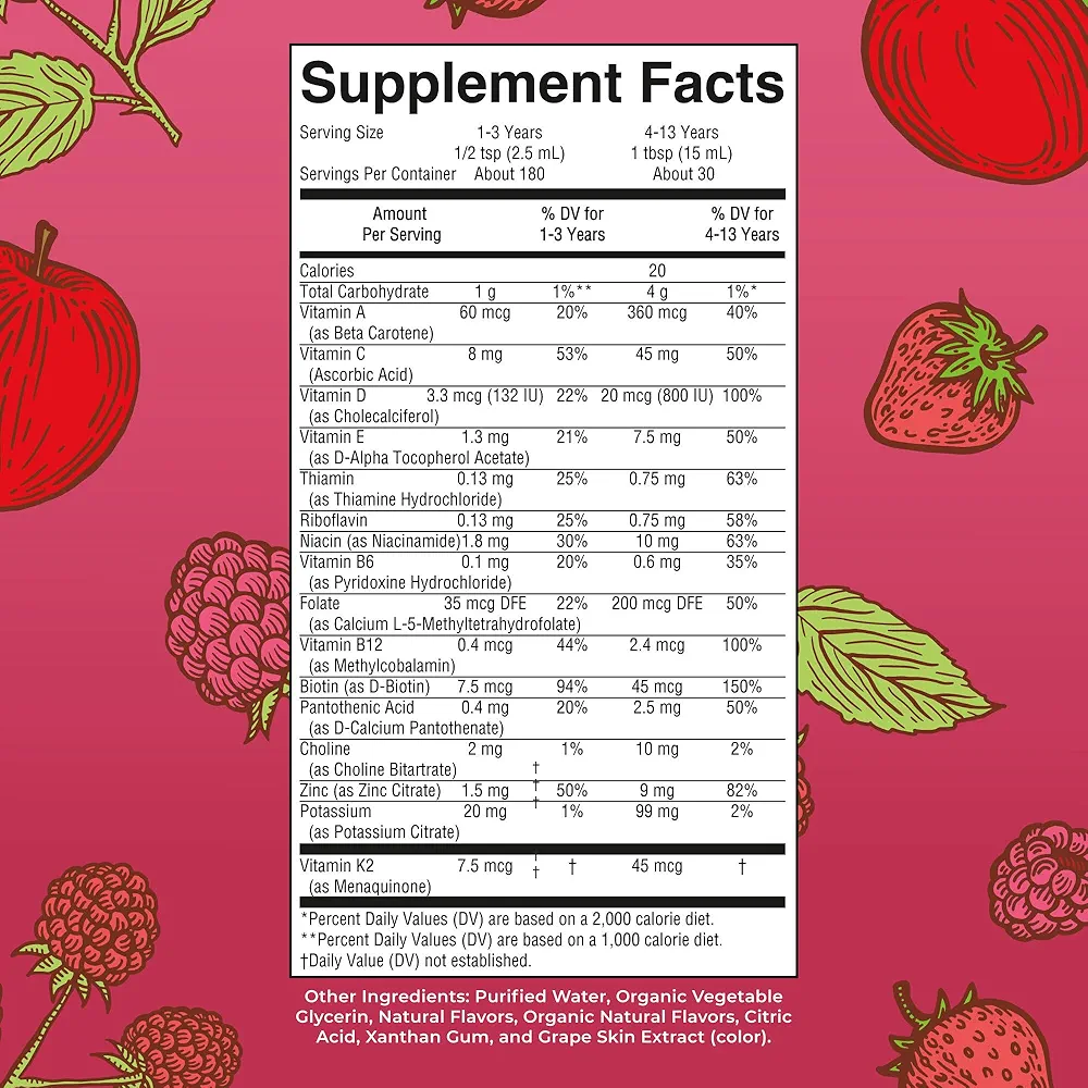 MaryRuth's Kids Liquid Multivitamin | Immune & Cognitive Support | 450 ml - Image 2