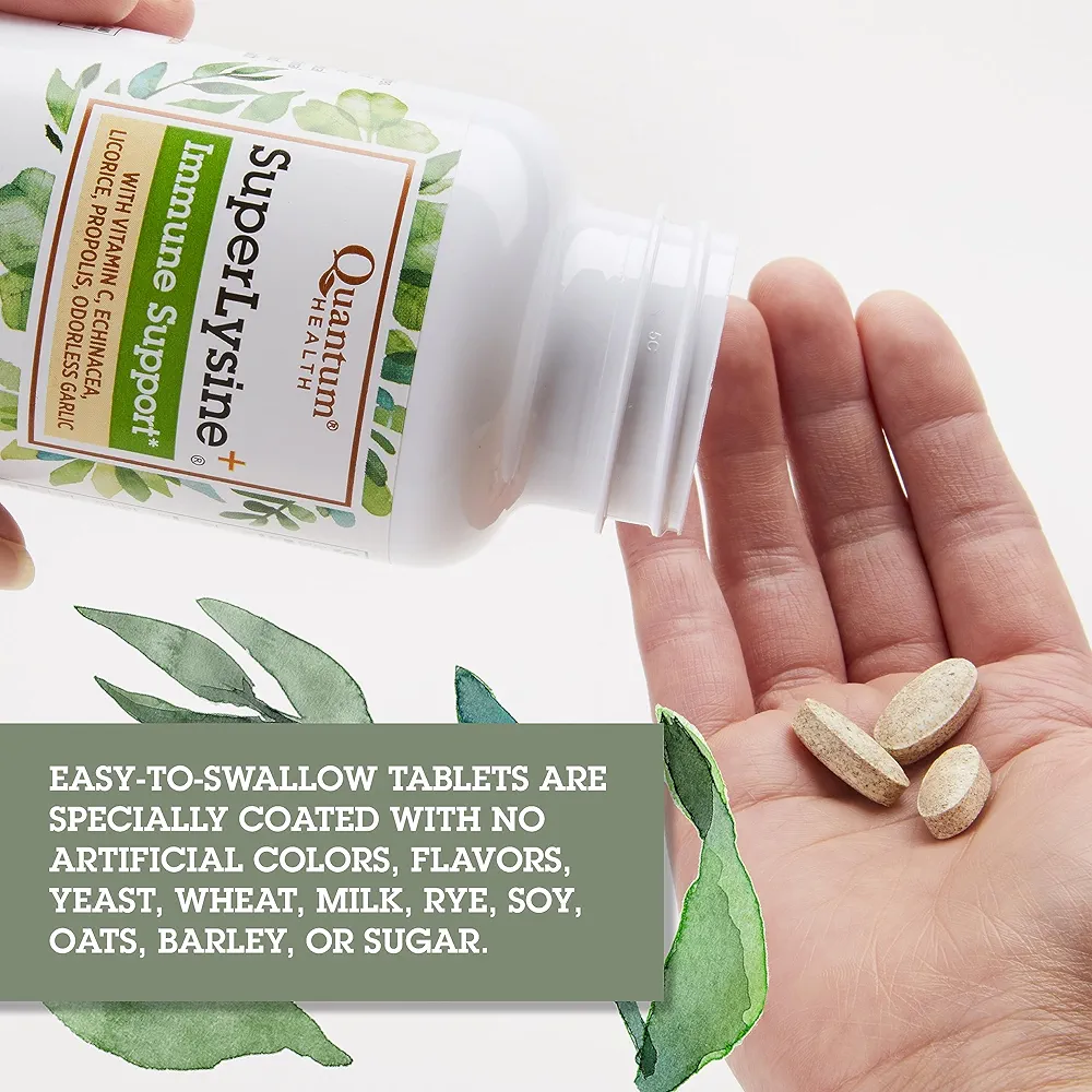 Quantum Health Super Lysine+ | Immune & Lip Health Support | 180 Tablets - Image 5