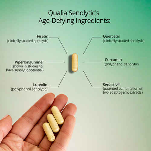 Qualia Senolytic | 2-Day Cellular Rejuvenation Regimen | 12 CAPS - Image 4