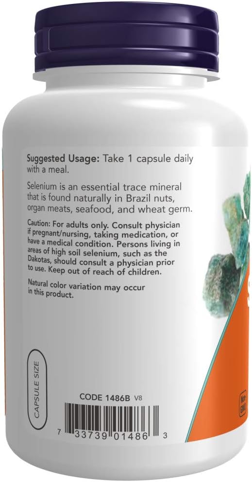 NOW Foods Selenium 200 mcg VCaps |180 CAPS - Image 3