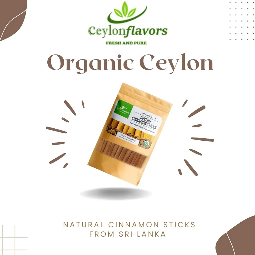 Organic Ceylon Cinnamon Sticks | Fresh & Pure from Sri Lanka | 3 oz - Image 4