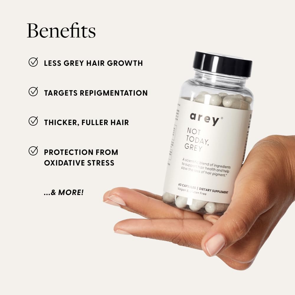 Arey Not Today, Grey | Supplement for Grey Hair & Hair Health | 60 CAPS - Image 2