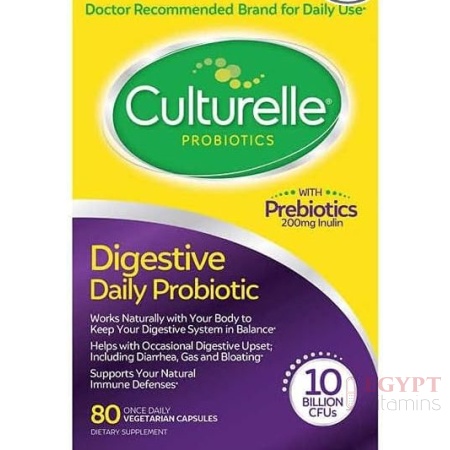 Culturelle Digestive Health Probiotic | 80 Vegetarian Capsules