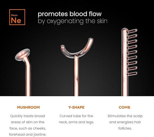 NuDerma Professional Skin Therapy Wand | High Frequency Facial - Image 2