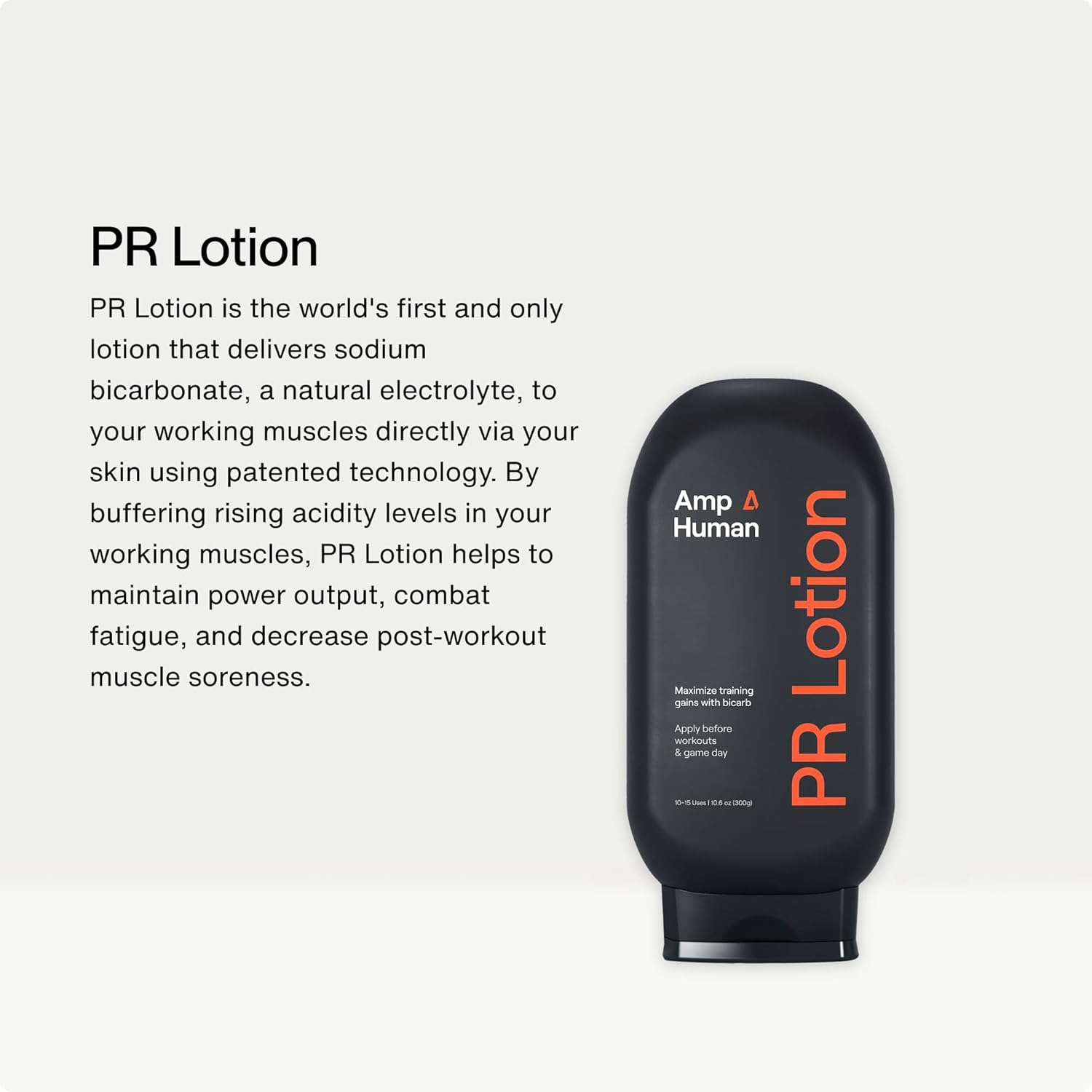 PR Lotion | The Bicarb Sports Lotion for Performance & Recovery | (300g) - Image 3