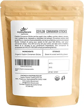 Organic Ceylon Cinnamon Sticks | Fresh & Pure from Sri Lanka | 3 oz - Image 2