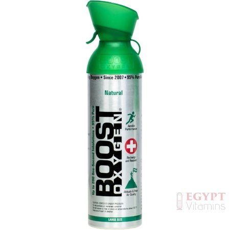 Boost Oxygen Large Natural Aroma 10 Liter Canister | Respiratory Support for Aerobic Recovery, Altitude, Performance and Health (1 Pack)
