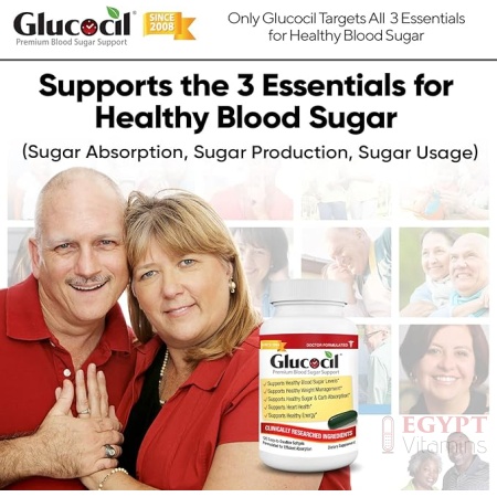 Doctor Formulated Glucocil Softgels – Premium Blood Sugar Support with Berberine & Mulberry Leaf (120 Softgels)