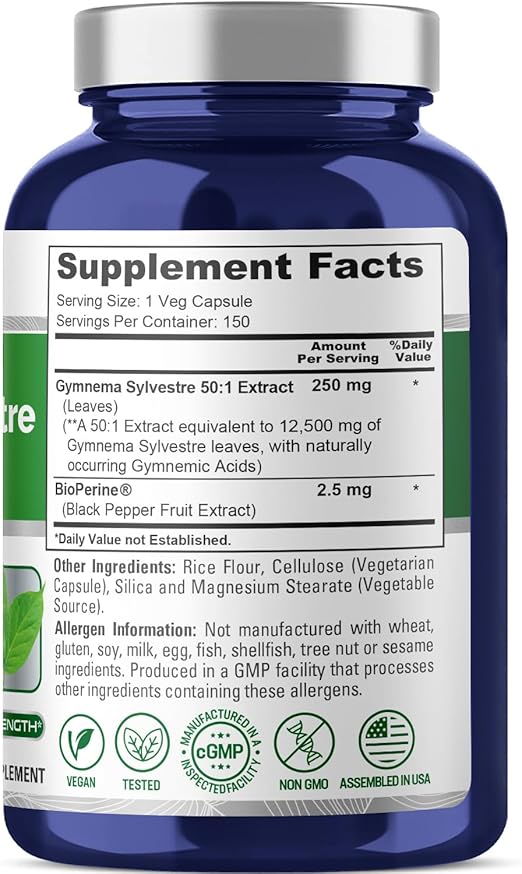 NusaPure , Gymnema Sylvestre 12500 mg |150 Vegan Caps - Image 3
