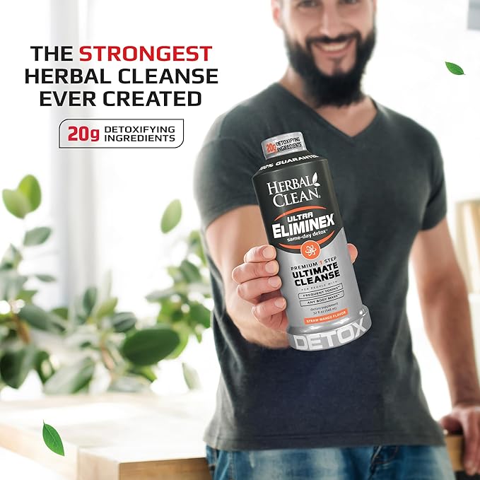 Herbal Clean Ultra Eliminex | Premium Herbal Wellness Drink (Straw-Mango, 948 ML) - Image 5