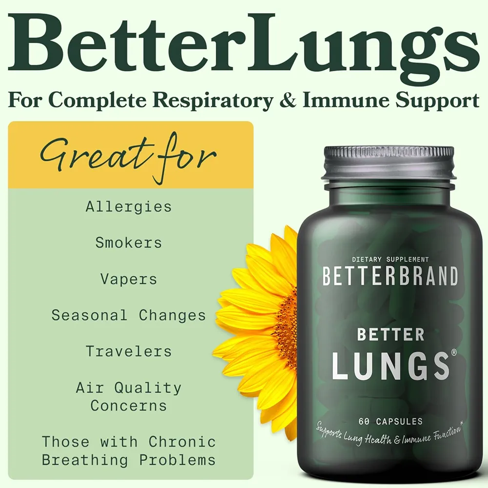 Betterbrand Breathe Well | Respiratory & Immune Support Supplement | 60 Capsules - Image 3