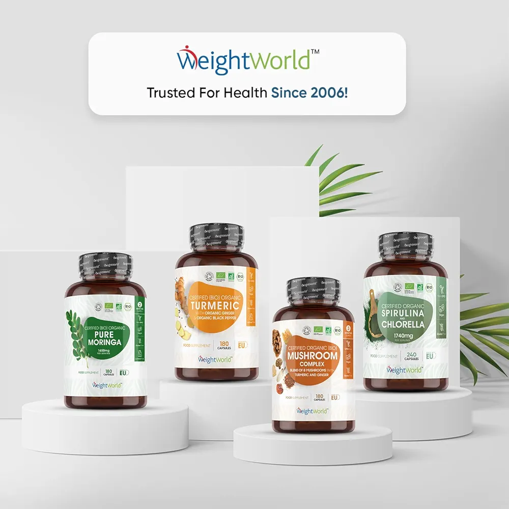 Organic Spirulina & Chlorella Capsules | High Strength | 240 Vegan Caps - Image 7