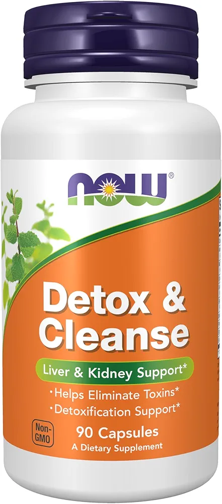 NOW Supplements Detox & Cleanse | Liver & Kidney Support | 90 Veg Capsules