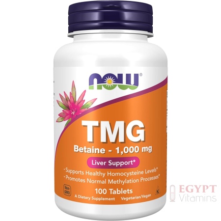 NOW TMG Supplement 1000mg | For Methylation & Liver Support |100 Tablets