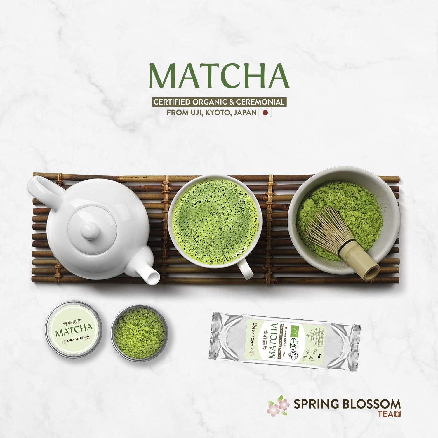 Organic Ceremonial Grade Matcha | Uji, Japan | 80g Set - Image 7