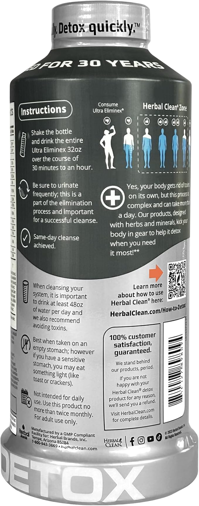 Herbal Clean Ultra Eliminex | Premium Herbal Wellness Drink (Straw-Mango, 948 ML) - Image 2