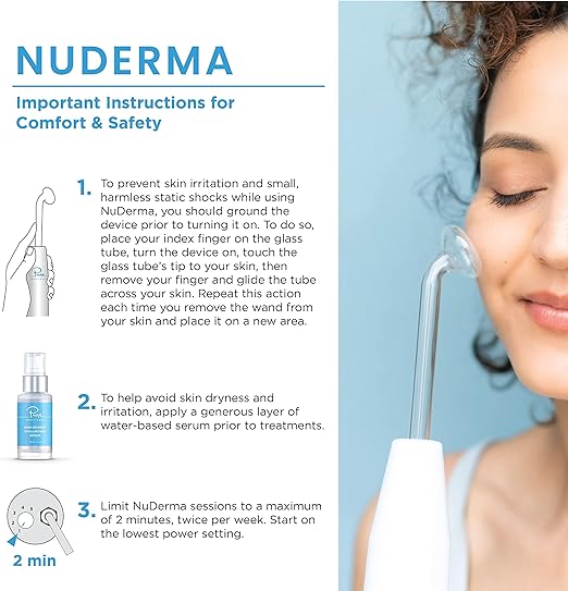 NuDerma Professional Skin Therapy Wand | High Frequency Facial - Image 4
