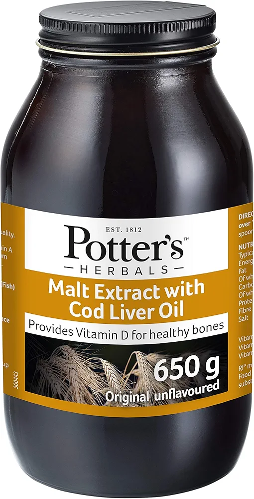 Potter's Malt Extract & Cod Liver Oil | 650g Herbal Supplement