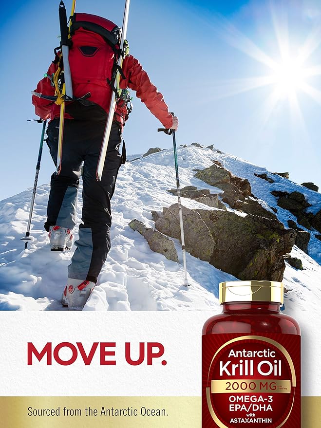 Carlyle Antarctic Krill Oil 2000 mg ,Omega-3 EPA, DHA | 120 Softgels - Image 8
