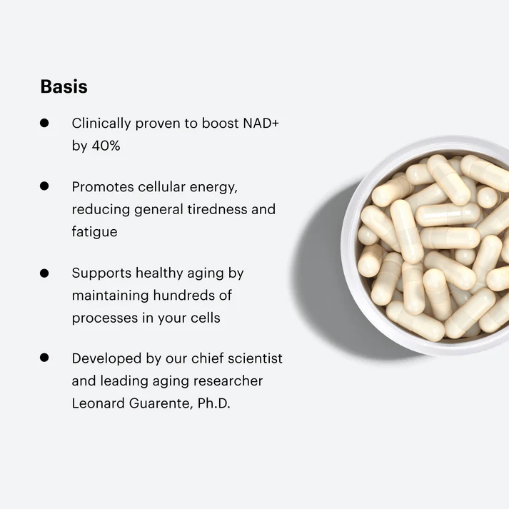 Elysium Health Basis | Clinically Proven NAD+ Supplement | 60 CAPS - Image 2