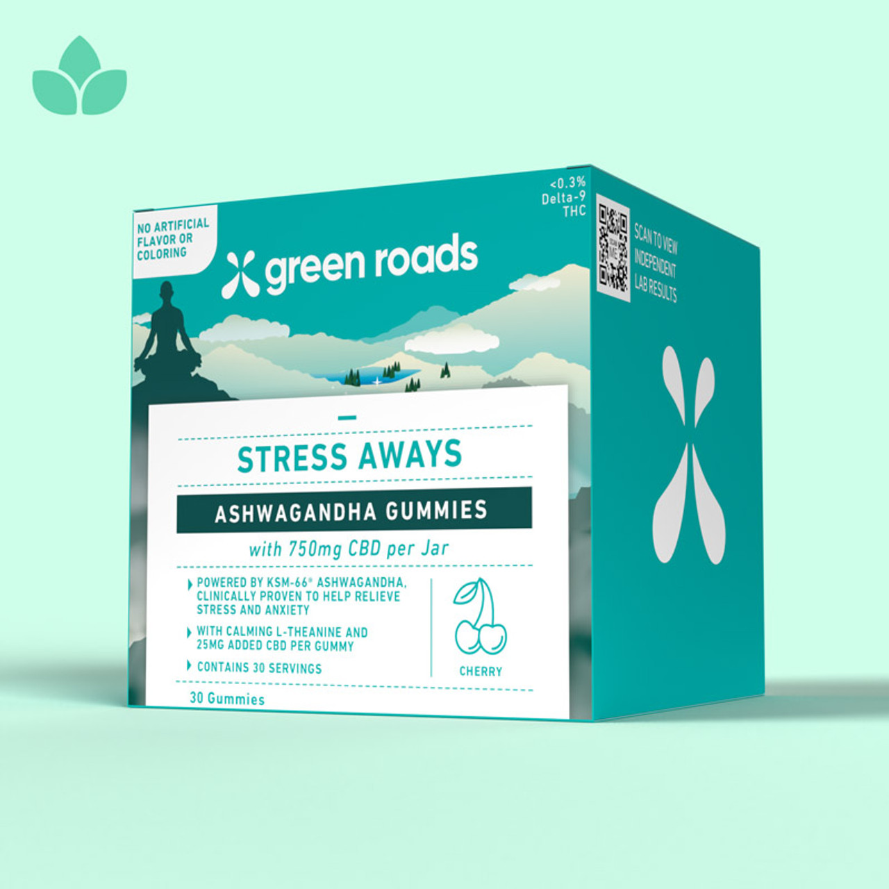 Green Roads Stress Aways Ashwagandha Gummies – 30ct & 60ct | Natural Stress Support