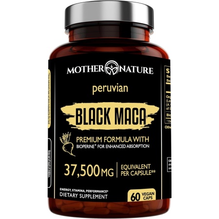 Organic Black Maca Root | 60 Capsules
