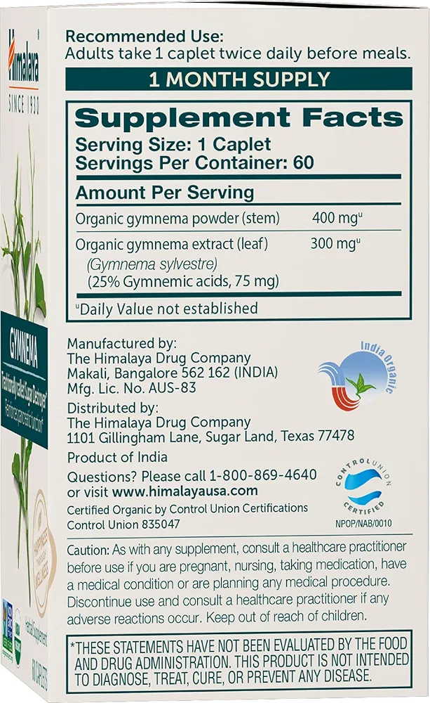 Himalaya Organic Gymnema – Natural Sugar Support